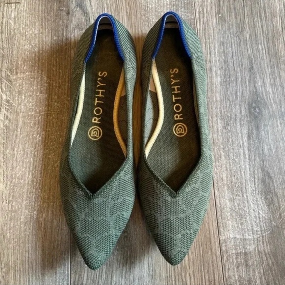 Rothy's The Point Safari Green Giraffe size 8 - Picture 2 of 5